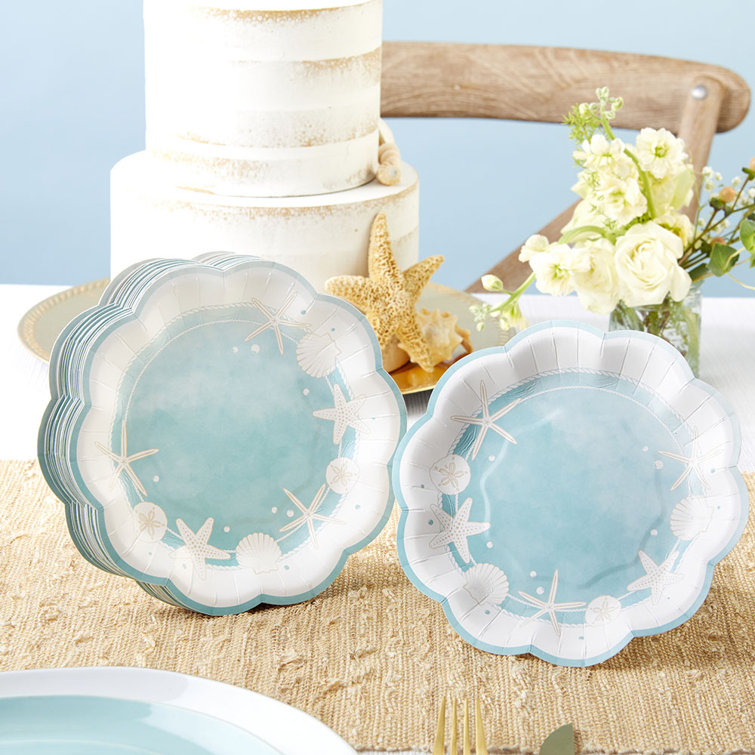 Teal dessert clearance plates